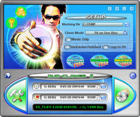 DVD-Cloner II Screenshot